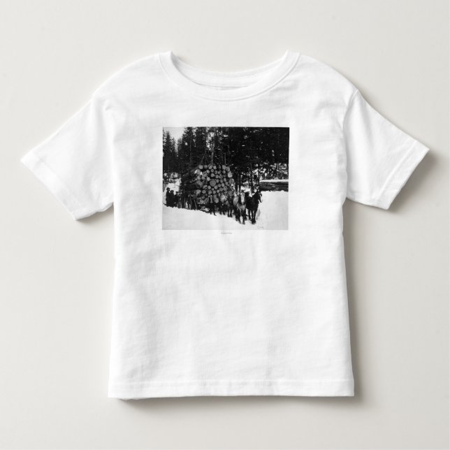 Camiseta Infantil Registros que estão sendo transportados em um (Frente)