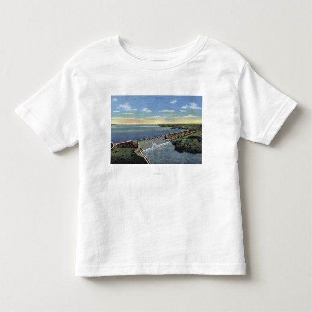 Camiseta Infantil Represa de John Martin (Caddoa) através de (Frente)