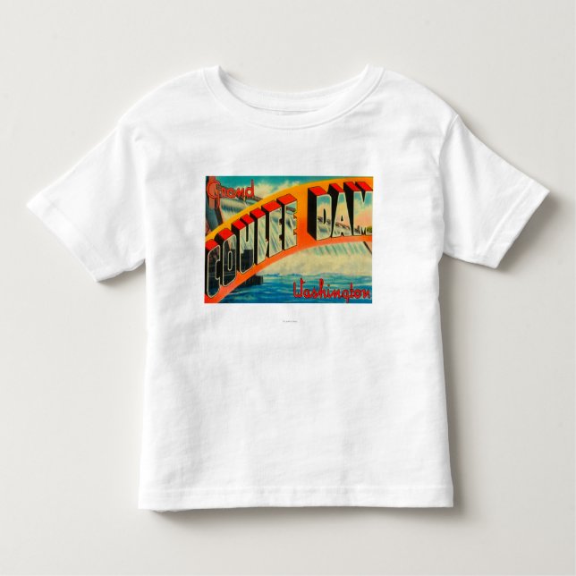 Camiseta Infantil Represa grande de Coulee, Washington (Frente)