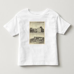 Camiseta Infantil Residência, Dewey, e pedra de Petersen, Nebraska