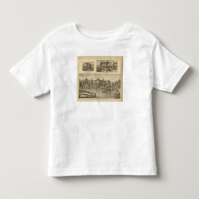 Camiseta Infantil Residência do junco de William, Sewickley (Frente)