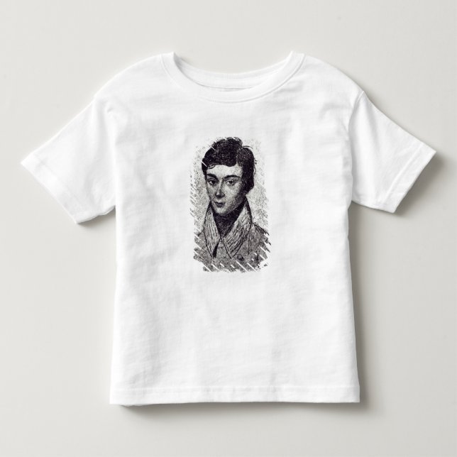 Camiseta Infantil Retrato de Evariste Galois (Frente)