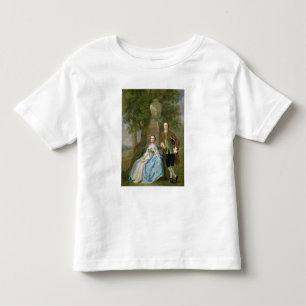 Camiseta Infantil Retrato de George e de Margaret Rogers, c.1748-50