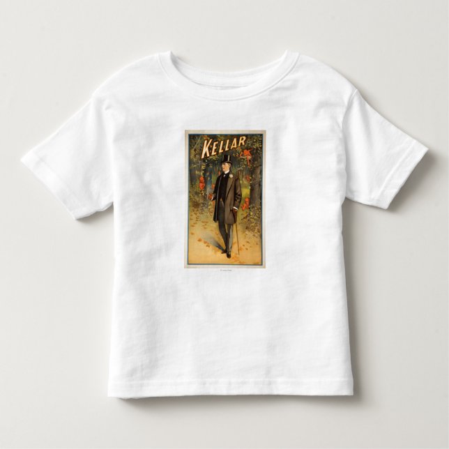 Camiseta Infantil Retrato de Kellar com o poster do promocional dos (Frente)