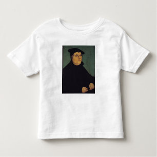 Camiseta Infantil Retrato de Martin Luther 1543