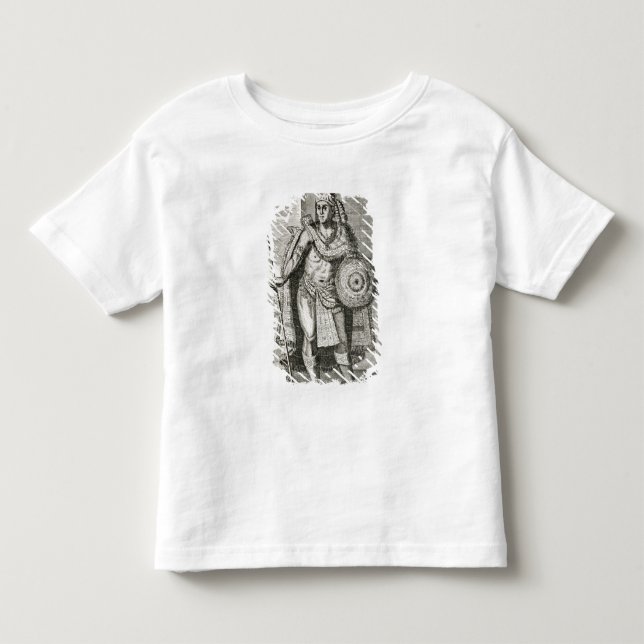 Camiseta Infantil Retrato de Montezuma II (Frente)