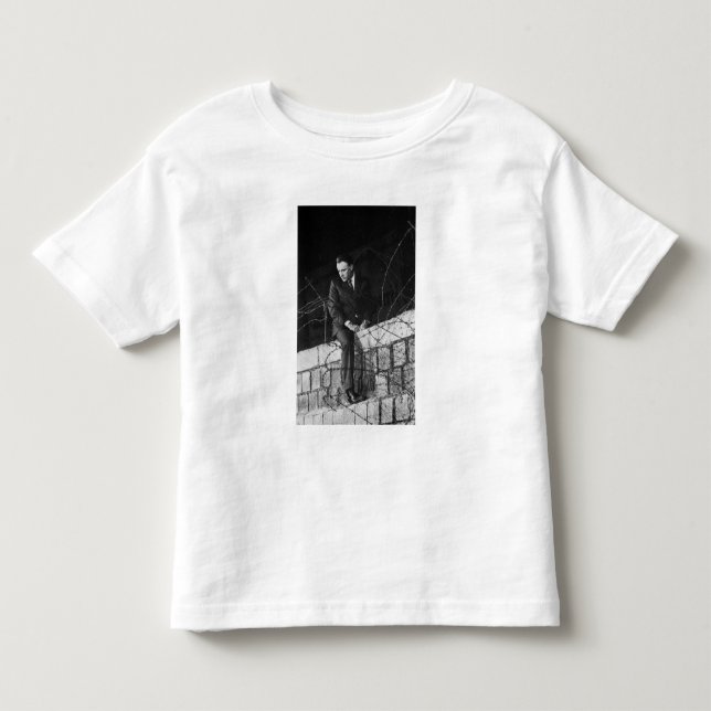 Camiseta Infantil Retrato de Richard Burton (Frente)