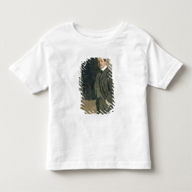 Camiseta Infantil Retrato de Sergei Pavlovich Diaghilev (Frente)