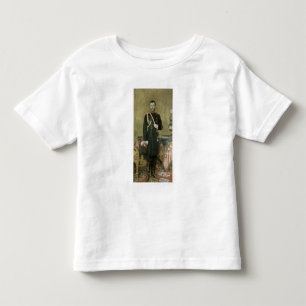 Camiseta Infantil Retrato do imperador Nicholas II 1895