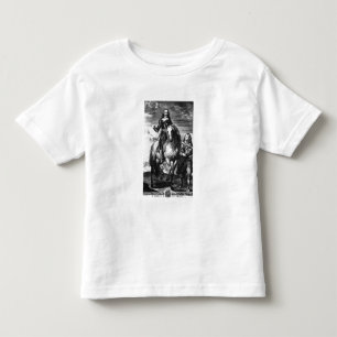 Camiseta Infantil Retrato equestre de Charles mim