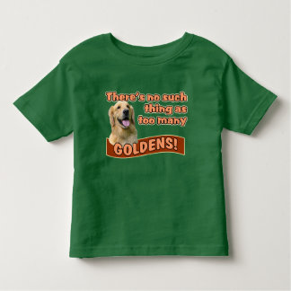 Camiseta Infantil "Retrievers dourados demais "