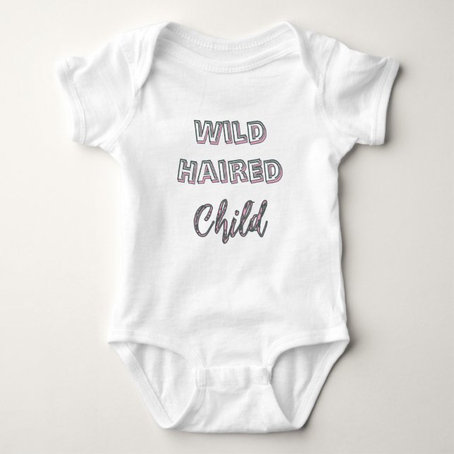 Camiseta Infantil Retrô de Cabelo Selvagem (Frente)