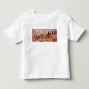 Camiseta Infantil Reunião de Hernando Cortes e de Montezuma