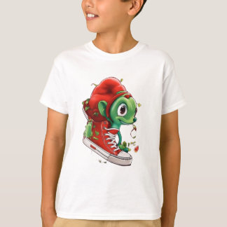 Camiseta infantil.rim verde é divertido