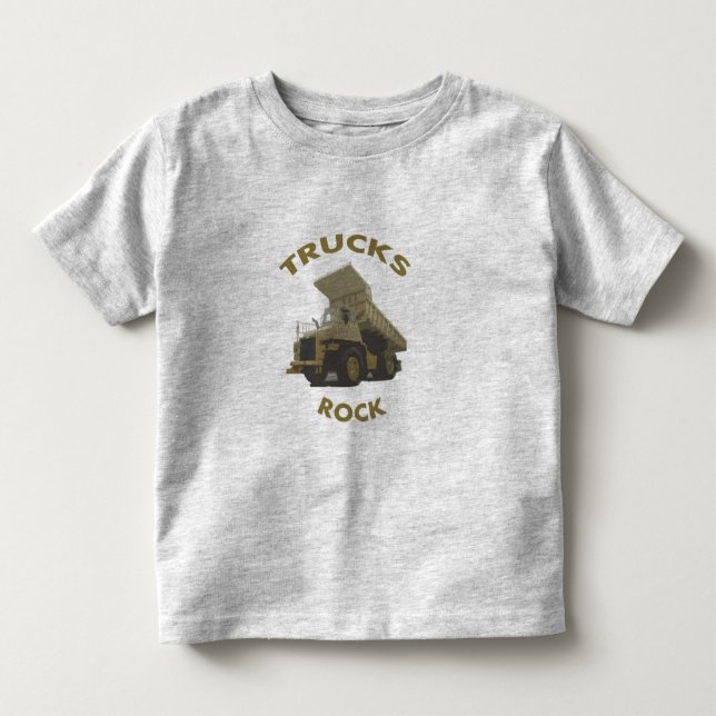 Camiseta Infantil rocha dos caminhões (Frente)