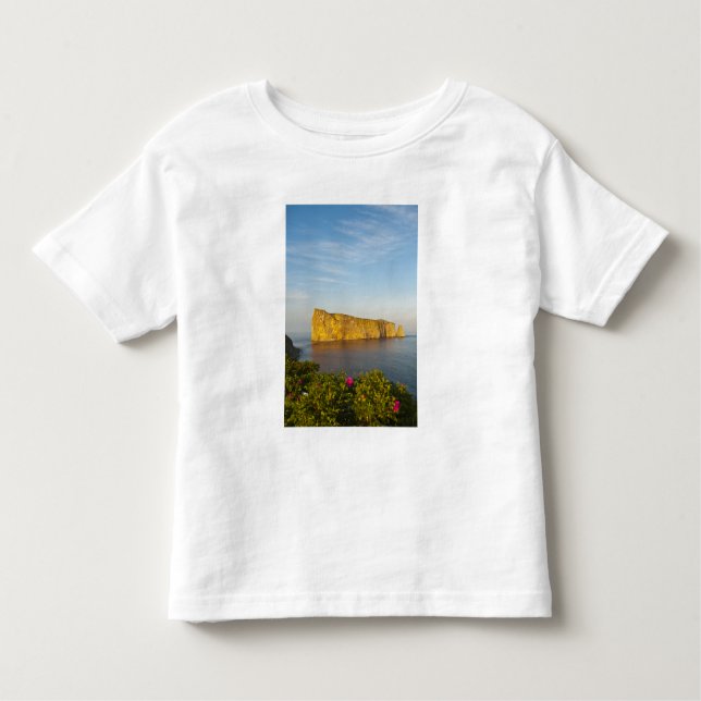 Camiseta Infantil Rocher Perce (Perce Rock), Quebec, Canadá. (Frente)