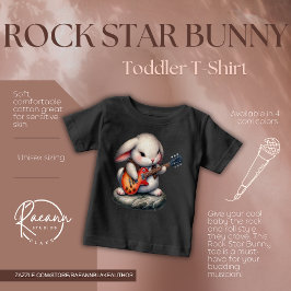 Camiseta Infantil Rock Star Bunny