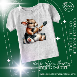 Camiseta Infantil Rockstar Bunny