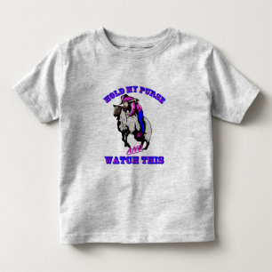 Camiseta Infantil Rodeo Cowgirl Mutton Bustin" Respectivo