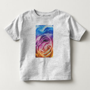 Camiseta Infantil Rosa arco-íris