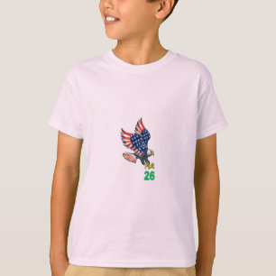 Camiseta infantil rosa pálido TOP FLIGHT 26