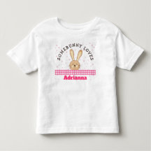 Camiseta Infantil Rosa Somebunny Ama Você Personal
