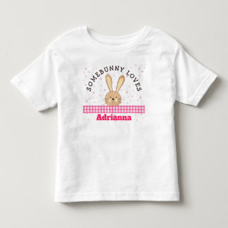 Camiseta Infantil Rosa Somebunny Ama Você Personal