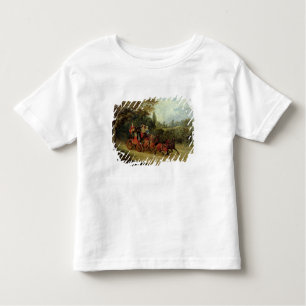 Camiseta Infantil Royal Mail treina com passageiros (óleo no canva