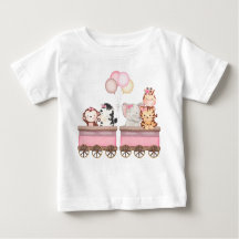 Camiseta infantil Safari Rosa
