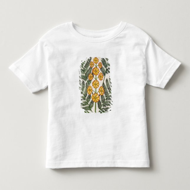 Camiseta Infantil Samambaia com flores amarelas (Frente)