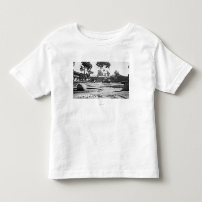 Camiseta Infantil San Diego, fotografia velha da opinião da plaza da (Frente)