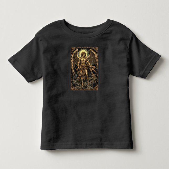 Camiseta infantil São Miguel Dourado (Frente)