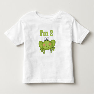 Camiseta Infantil Sapo verde eu sou dois