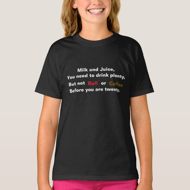 Camiseta Infantil Saudável (Frente)