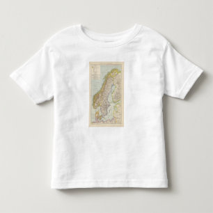 Camiseta Infantil Schweden, Norwegen - suecia e mapa de Noruega