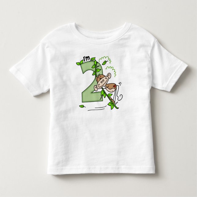 Camiseta Infantil Segundo aniversário Swing Mackey Stick (Frente)