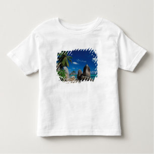 Camiseta Infantil Seicheles, Ilha Mahe, Praia de Anse Royale.
