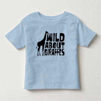Camiseta Infantil Selvagem sobre girafas
