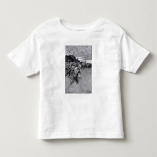 Camiseta Infantil Seu exército quebrou acima weeping e sobbing