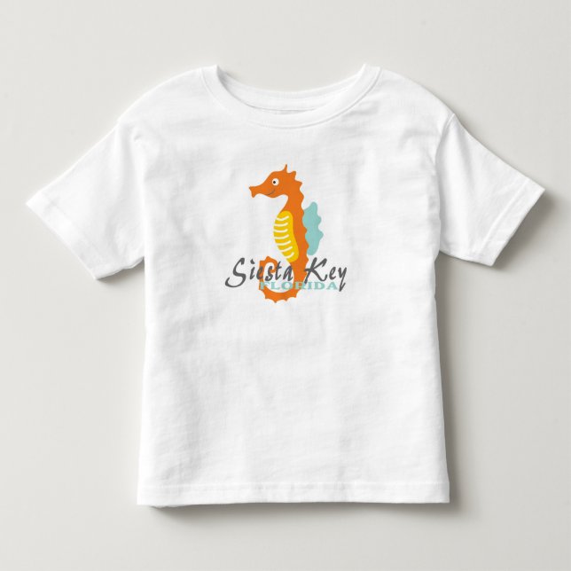 Camiseta Infantil Siesta Key Flórida, rapazes do mar (Frente)
