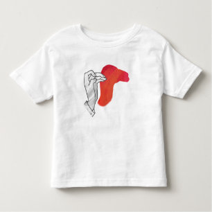 Camiseta Infantil Silhouette Camel Vermelho Mão