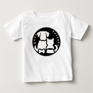 Camiseta Infantil Silhueta de Cachorro e Gato Amig
