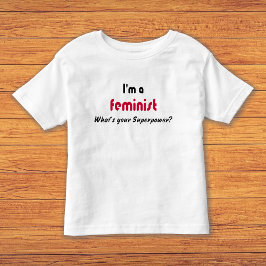 Camiseta Infantil Slogan de superpotência feminista