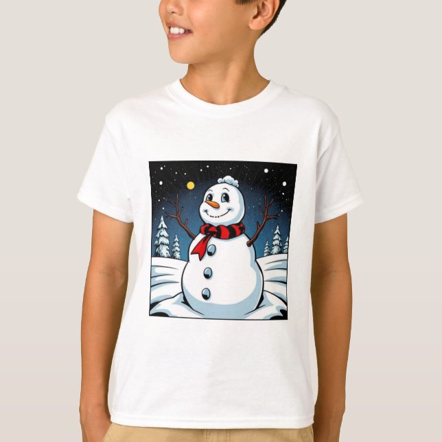 Camiseta infantil Snowman (Frente)