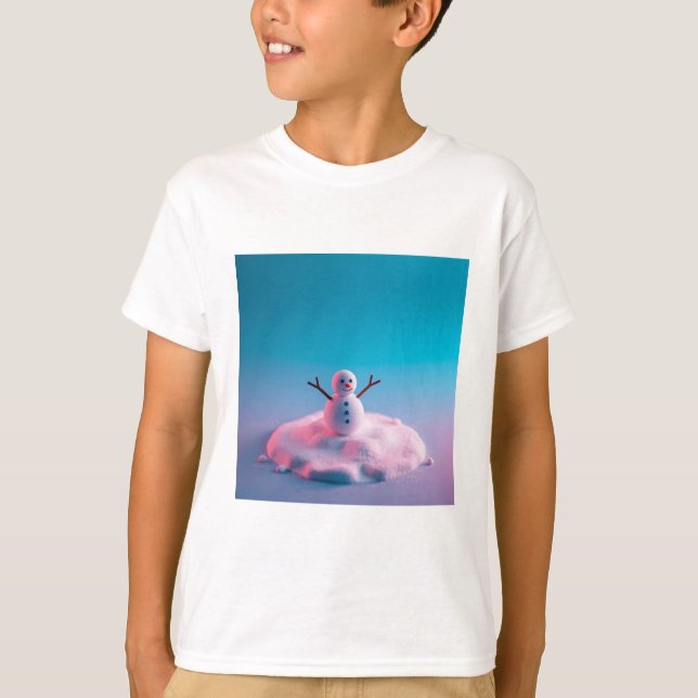 Camiseta infantil Snowman (Frente)