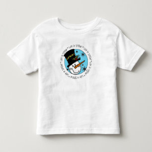 Camiseta Infantil Snowman Deixe-o nevar