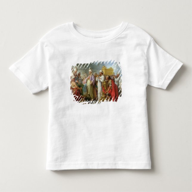 Camiseta Infantil Solomon antes da arca da obrigação contratual, (Frente)