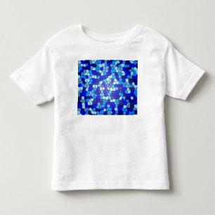 Camiseta Infantil Sombras de Vidro Azul Obtidos por Shirley Taylor