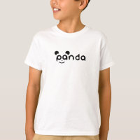 Camiseta Infantil Sorriso de Panda Fofo | Desenhos
