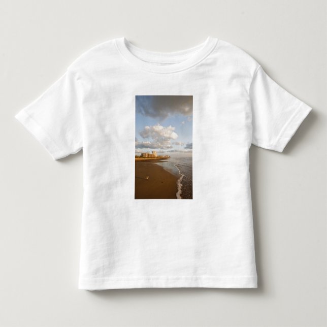 Camiseta Infantil South Padre Island, Texas, EUA, resort hotels, (Frente)